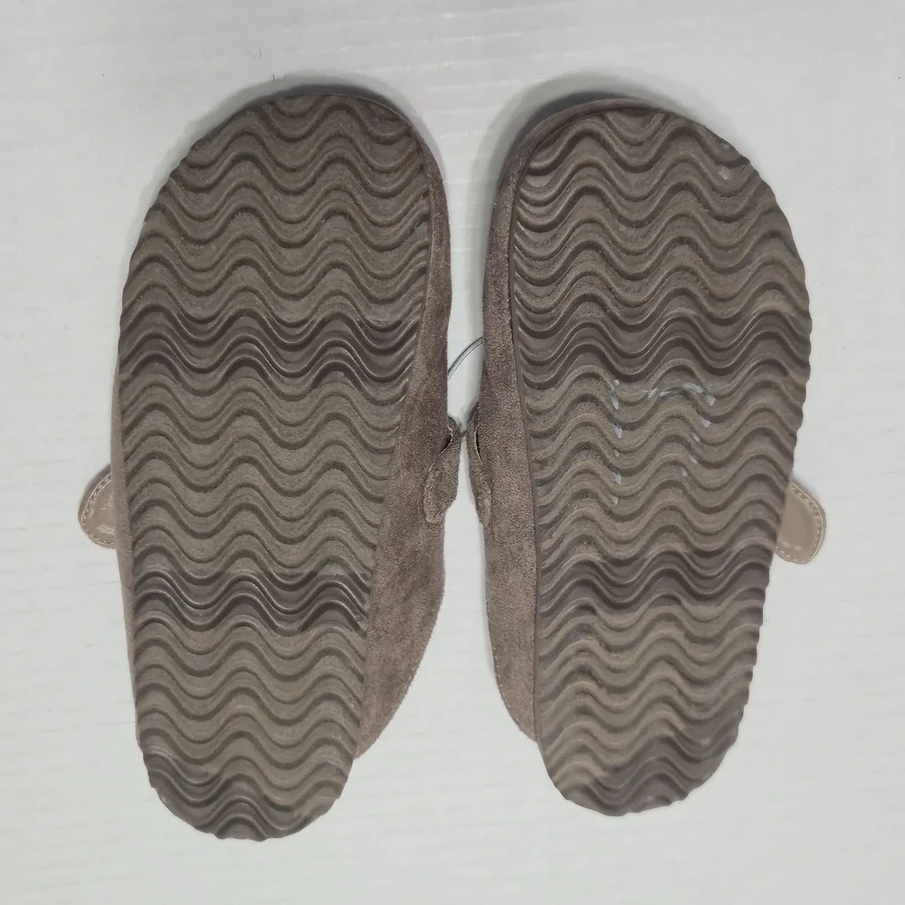 Madden Girl Women's Taupe Faux Suede Buckle Clog Mule Slip On Shoes Size 1